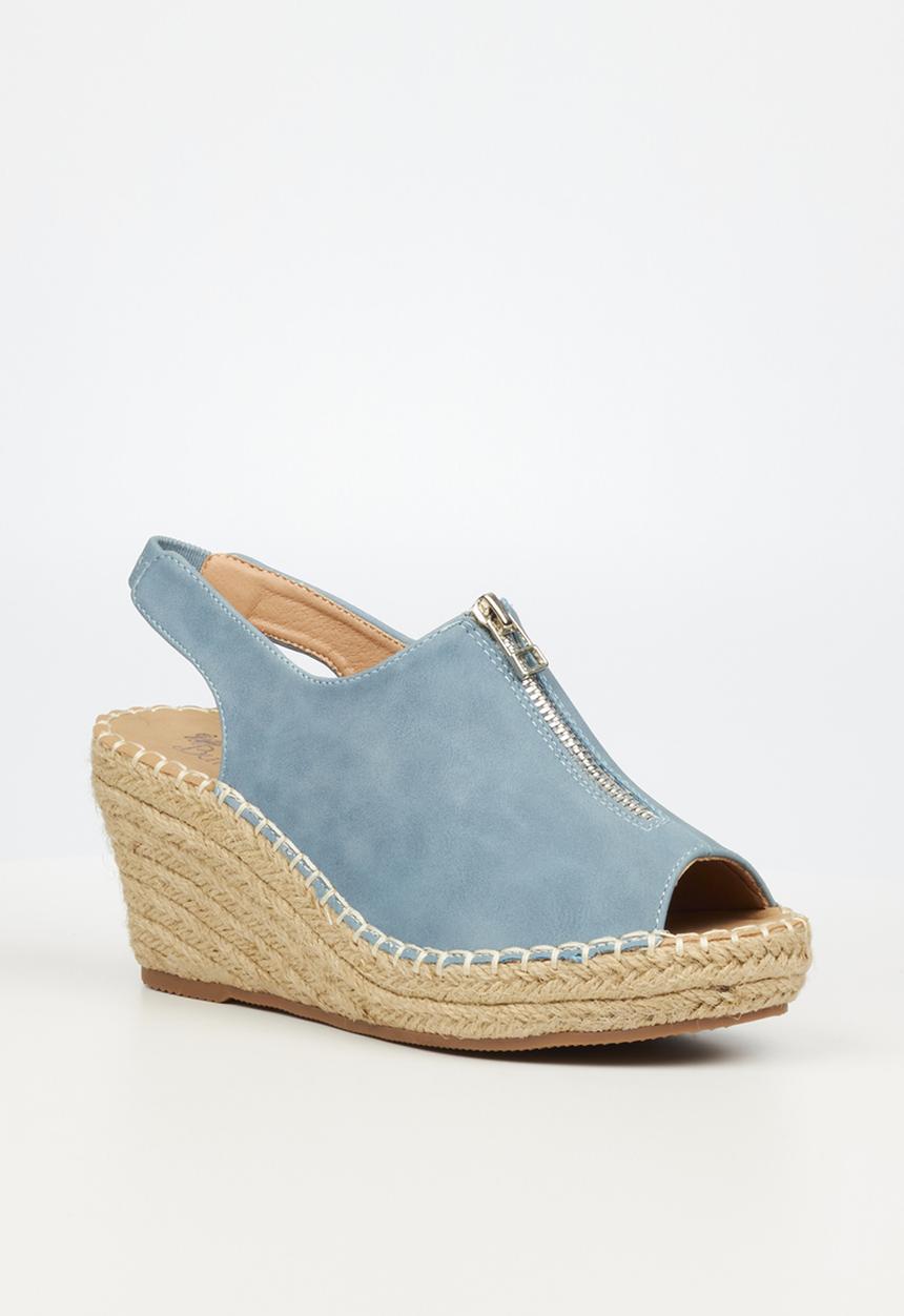 Butterfly Feet - Savy 3 espadrille wedge heel - blue