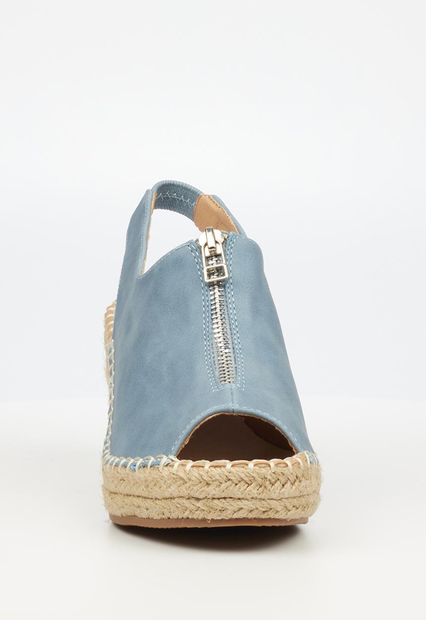 Butterfly Feet - Savy 3 espadrille wedge heel - blue