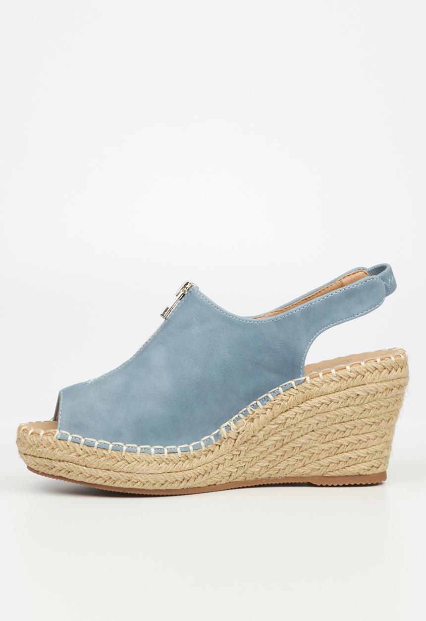 Butterfly Feet - Savy 3 espadrille wedge heel - blue