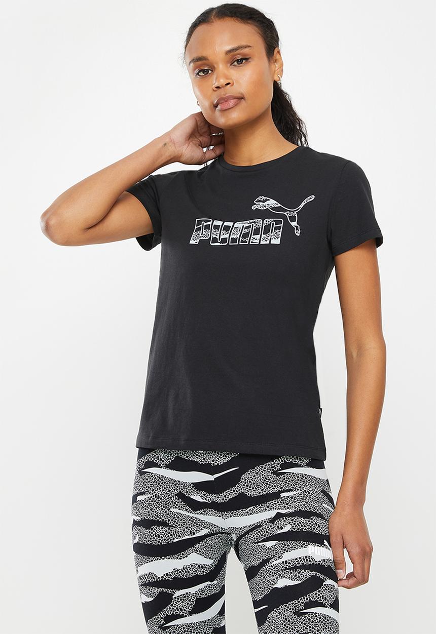 PUMA - Ess+ animal logo tee - puma black