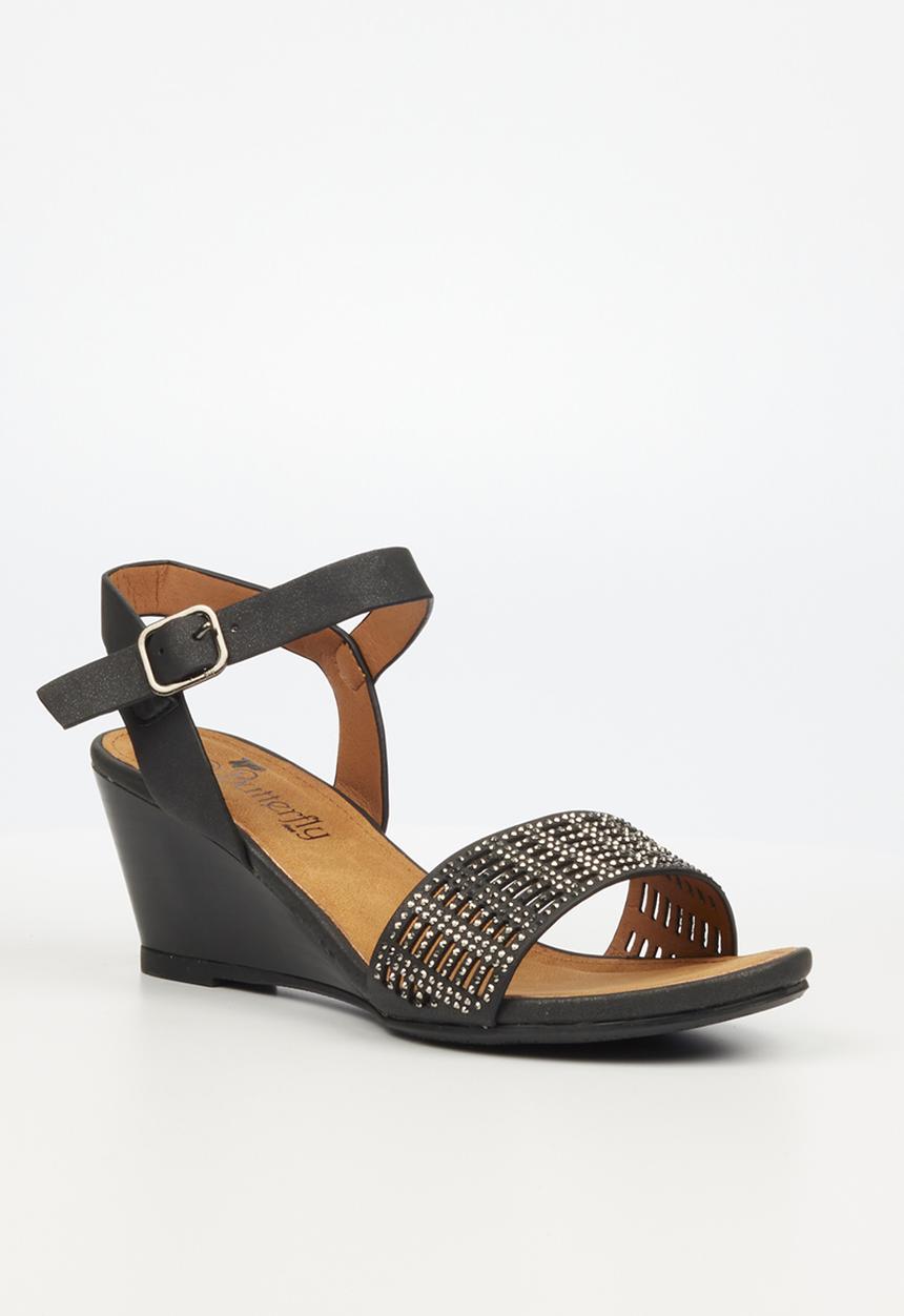 Butterfly Feet - Shani 1 wedge heel - black