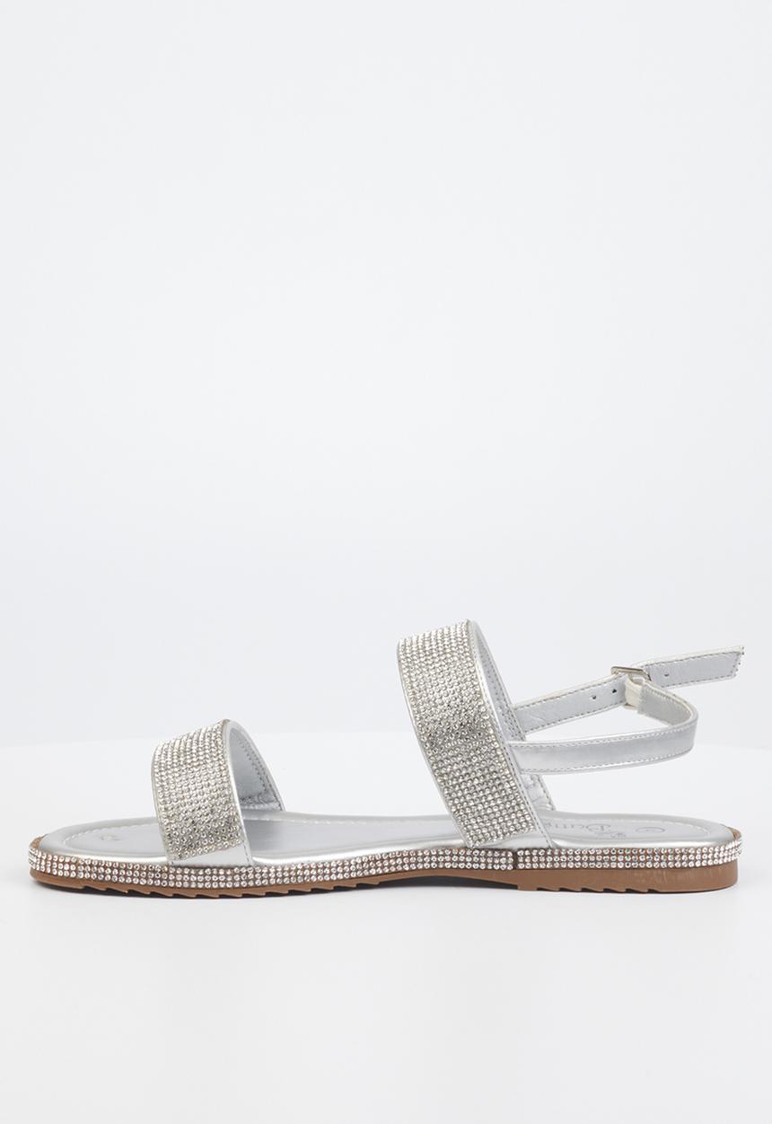 Butterfly Feet - Tumi 1 slingback sandal - silver