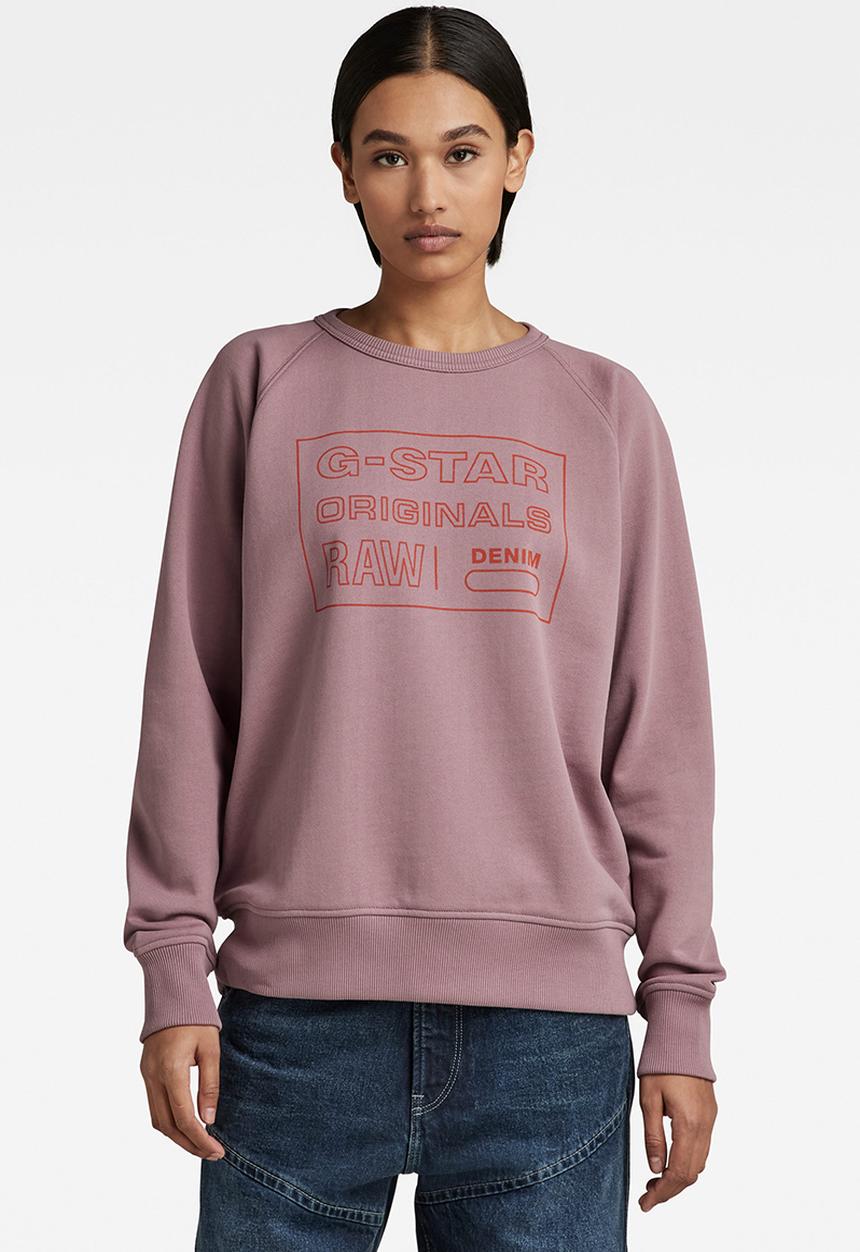 G-STAR - Raglan originals sw - grape shake