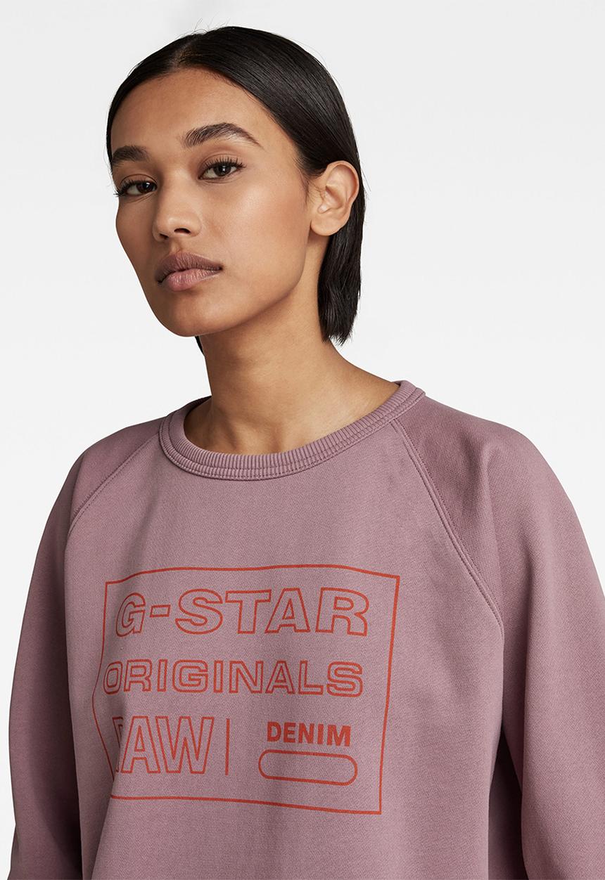 G-STAR - Raglan originals sw - grape shake
