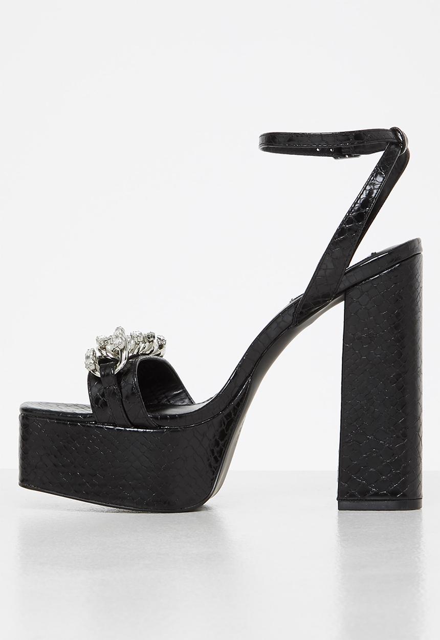 Steve Madden - Zariah platform heel - black snake