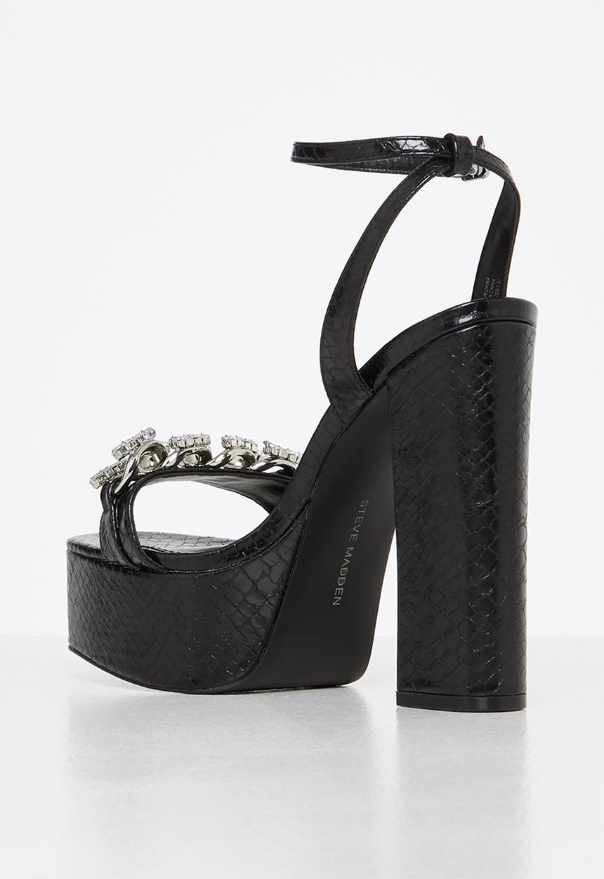 Steve Madden - Zariah platform heel - black snake