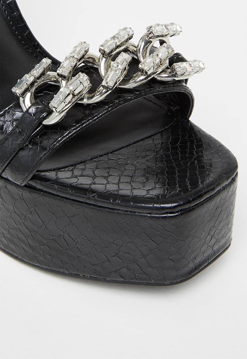 Steve Madden - Zariah platform heel - black snake