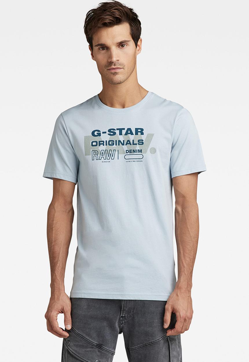 G-STAR - Raw originals slim r t - dk ice