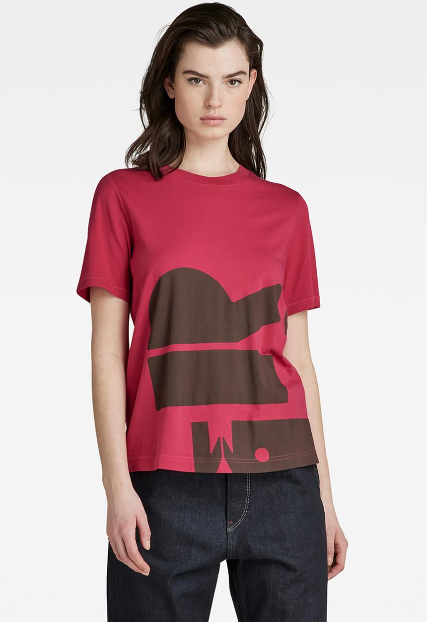 G-STAR - Big graphic r t wmn - cerise