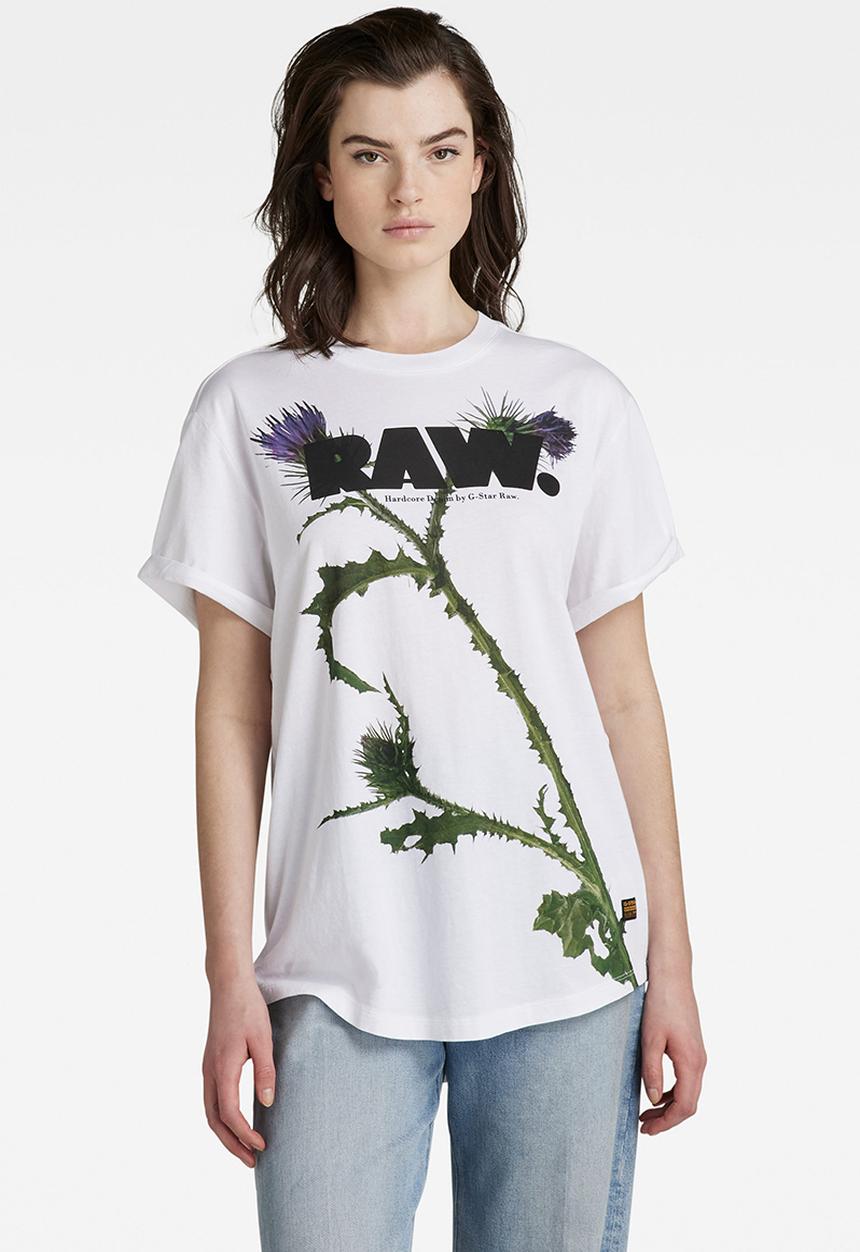 G-STAR - Lash fem thistle loose r t - white