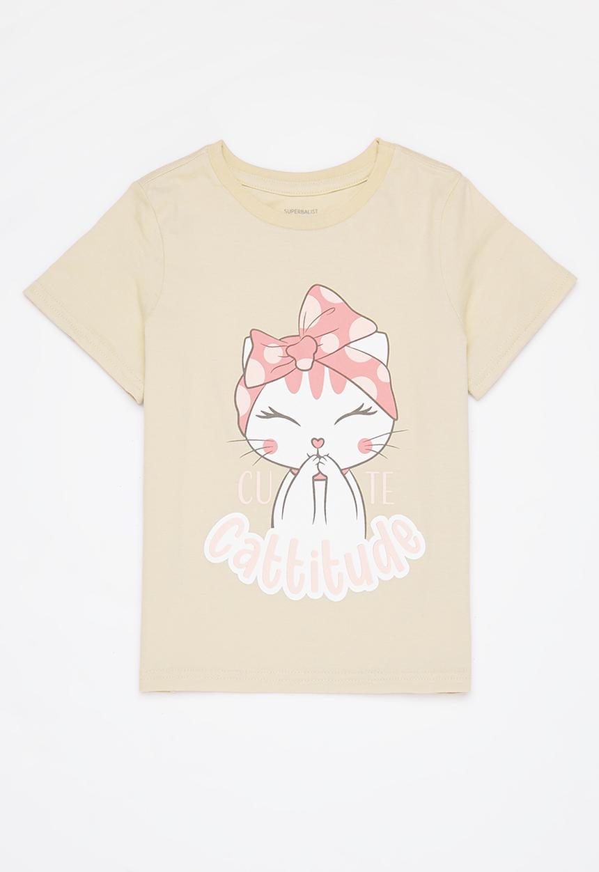 Superbalist - 2 Pack printed tees - dusty rose & stone