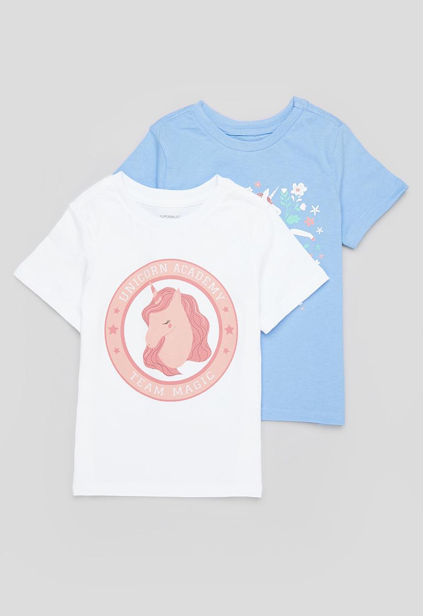 Superbalist - 2 Pack printed tees - blue & white