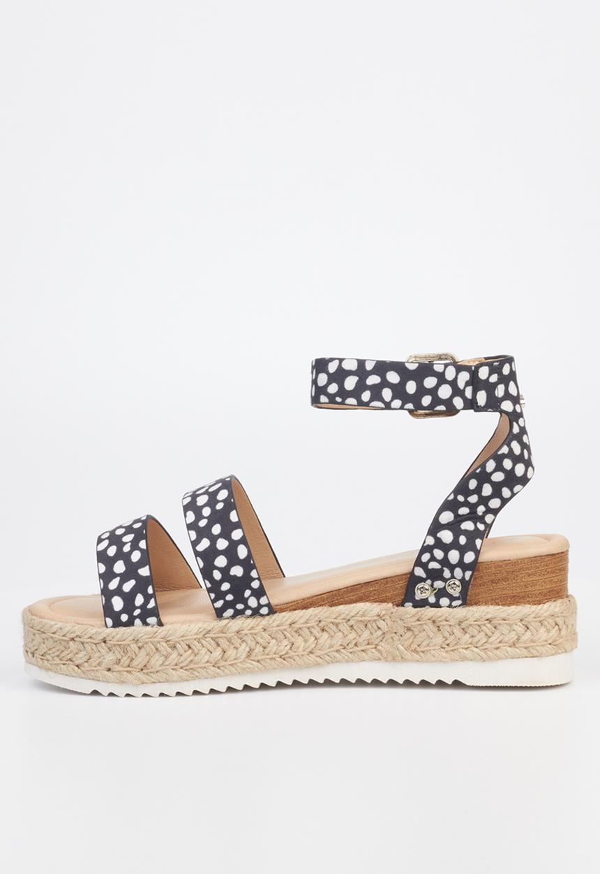 Miss Black - Steffi3 espadrille wedge heel - black