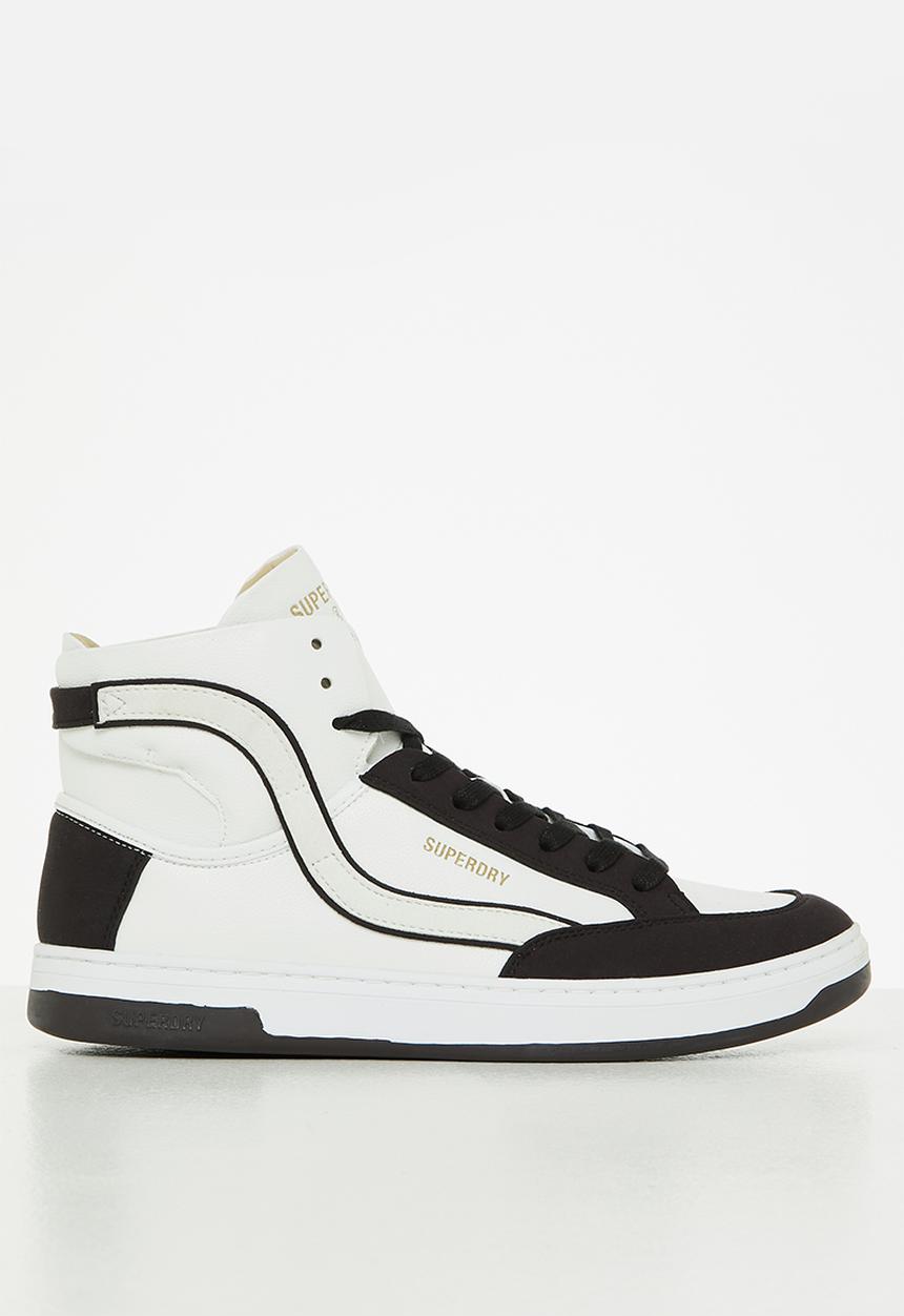 Superdry. - Vegan basket ov high trainer- white/bison black