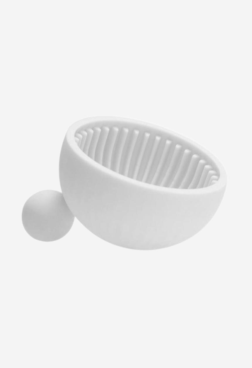 Glam Beauty - Silicone Makeup Brush Washing Bowl - White