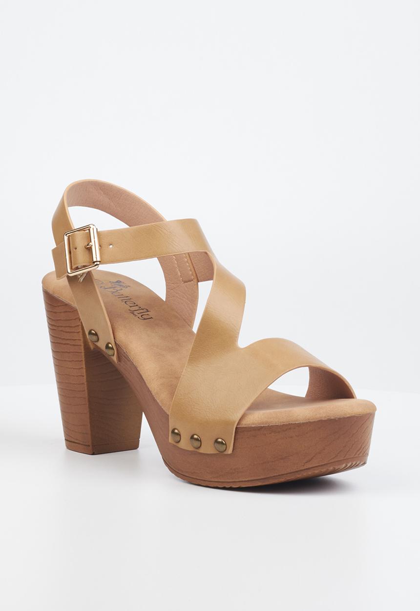 Butterfly Feet - Kayla 1 block heel - beige