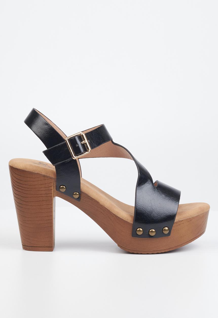 Butterfly Feet - Kayla 1 block heel - black