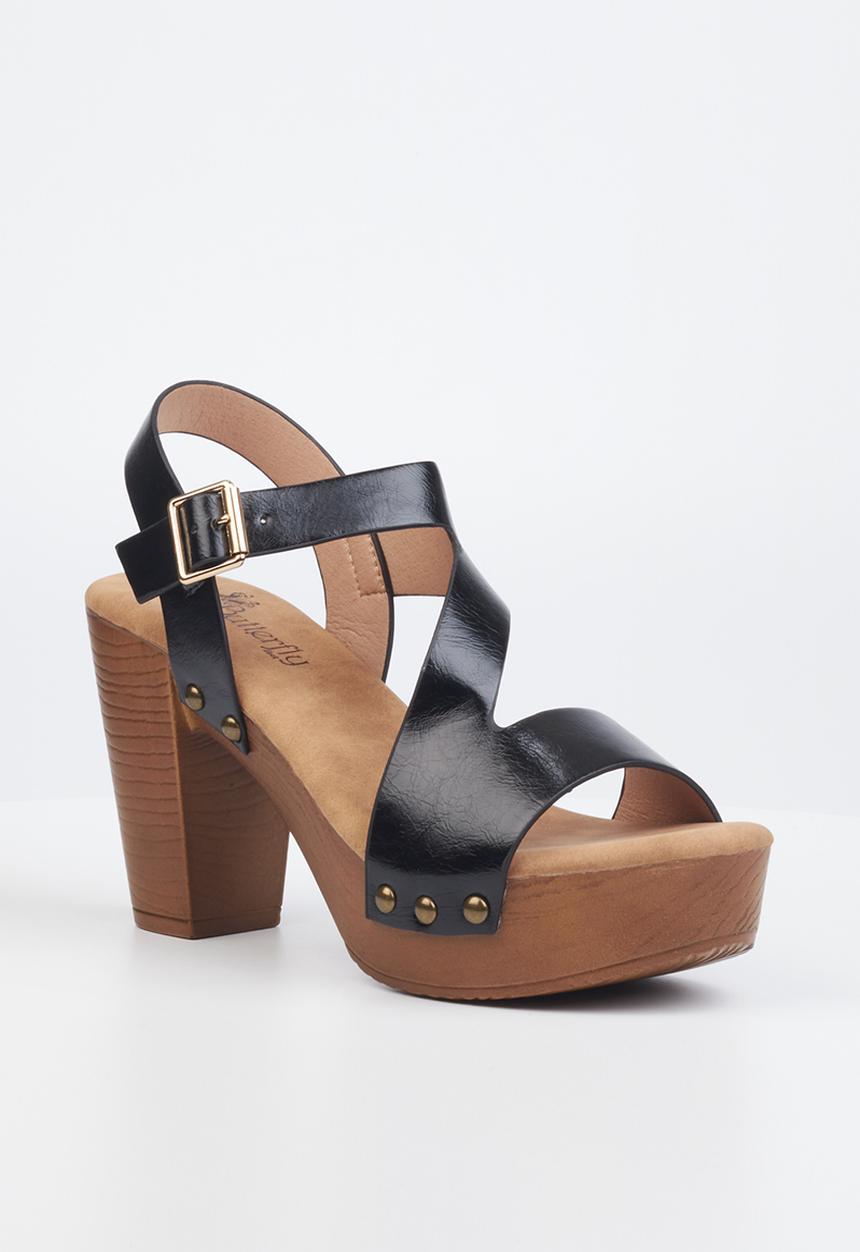 Butterfly Feet - Kayla 1 block heel - black