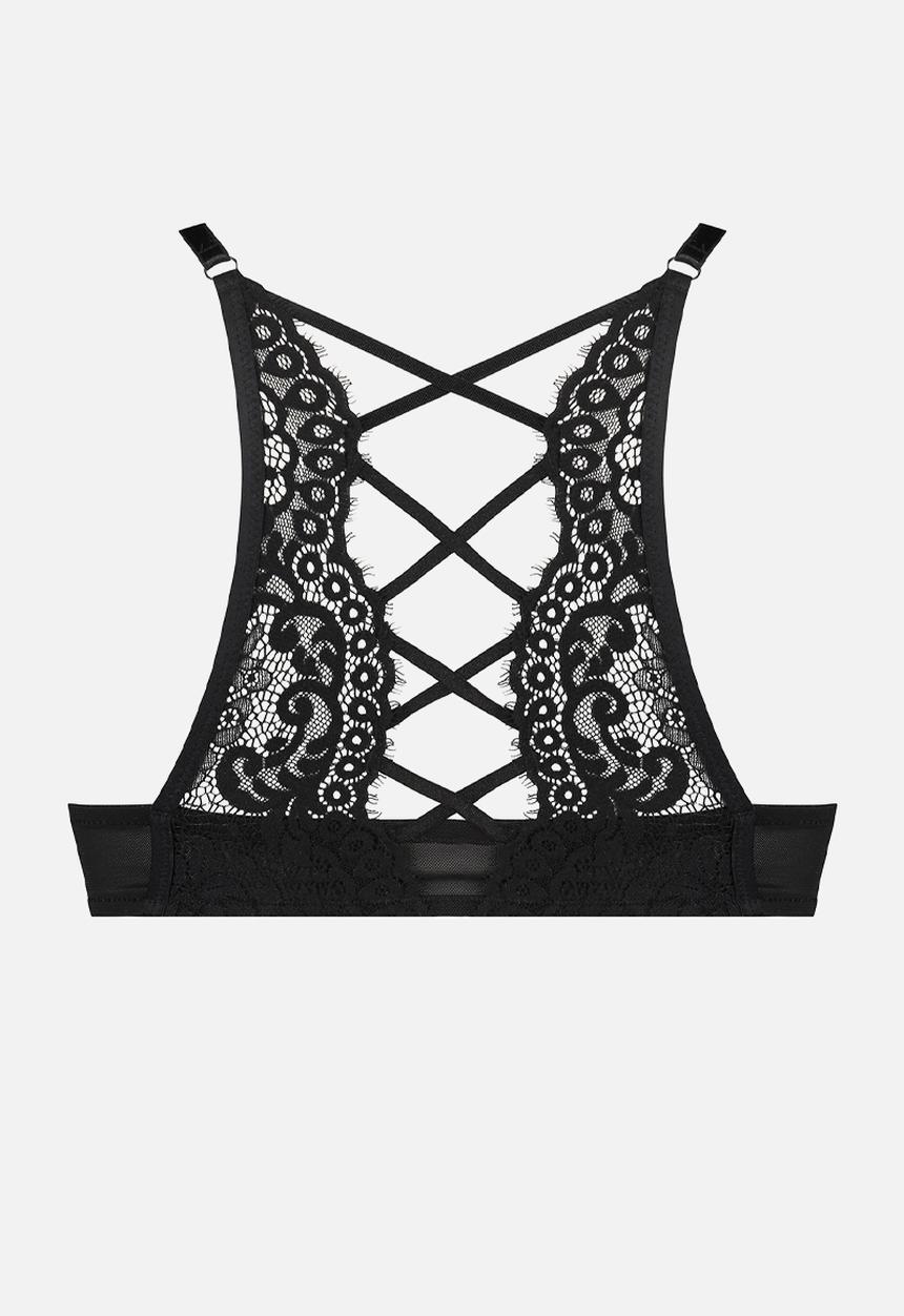 Hunkemoller - Cardi push up plunge - caviar