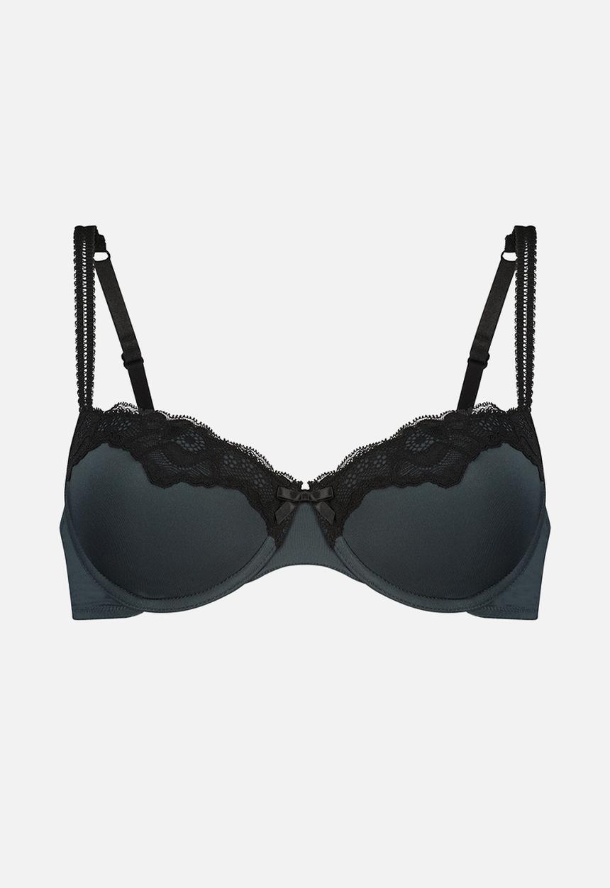 Hunkemoller - Secret lace padded demi - green gables