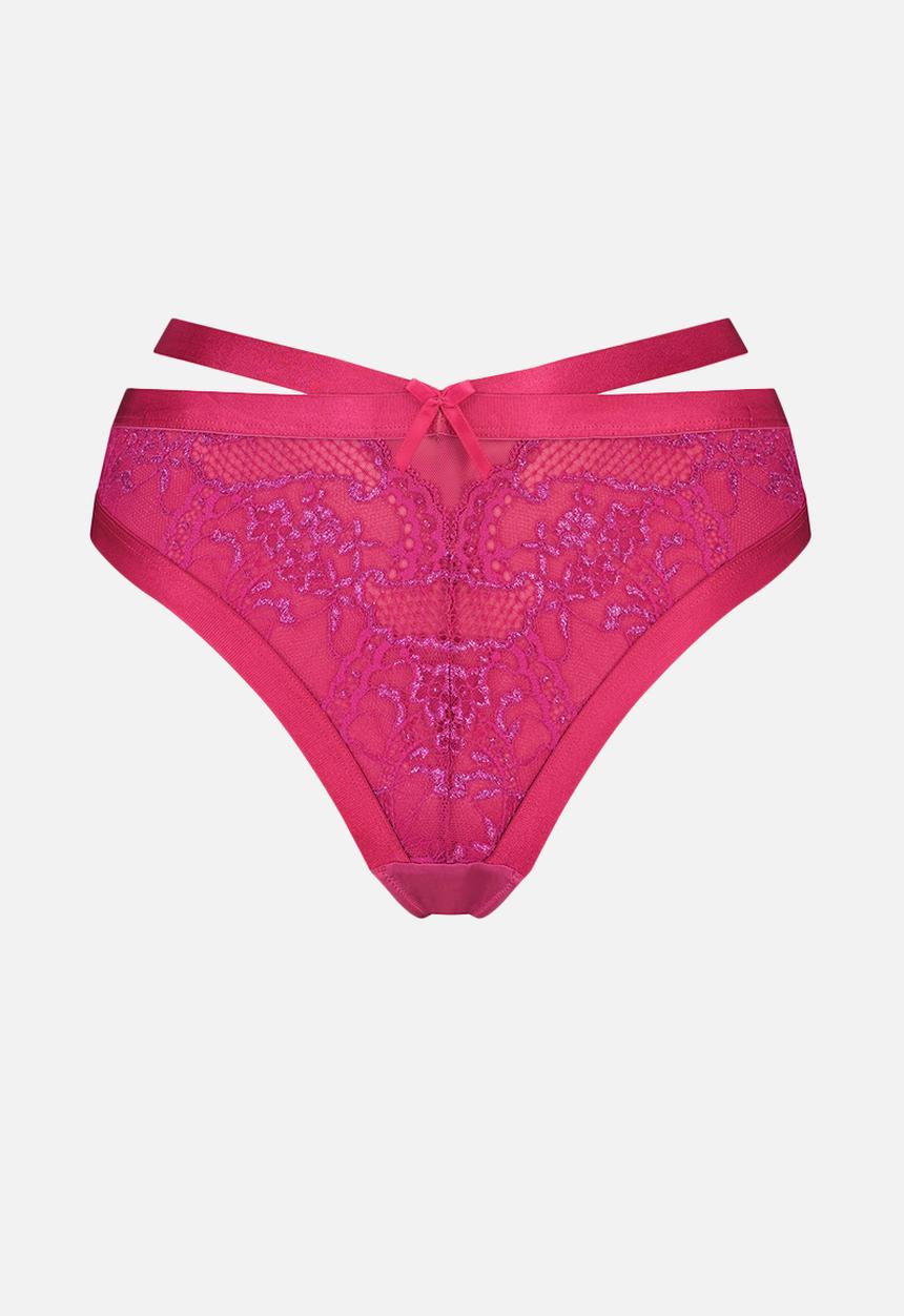 Hunkemoller - Reeva string high - festival fuchsia