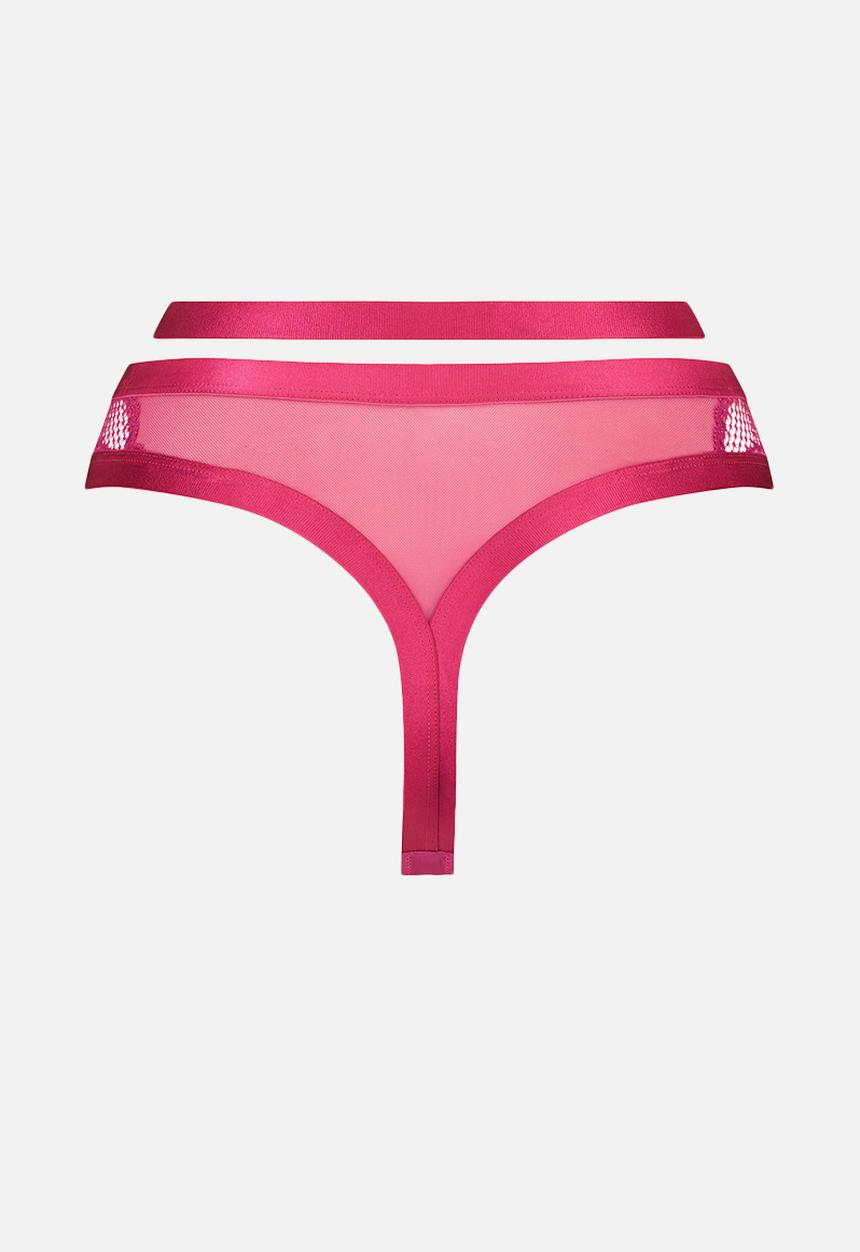 Hunkemoller - Reeva string high - festival fuchsia