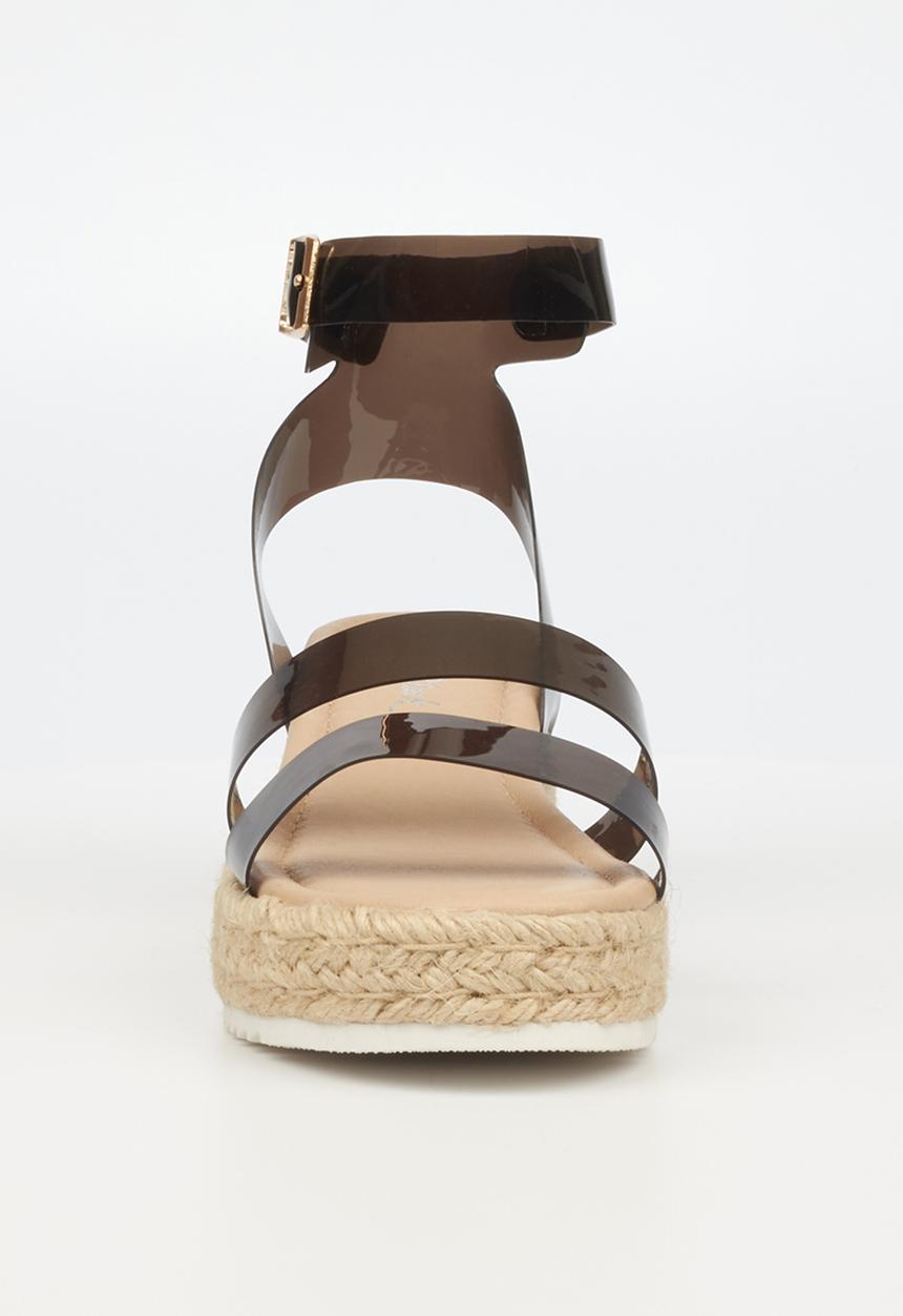 Miss Black - Steffi4 espadrille wedge heel - black
