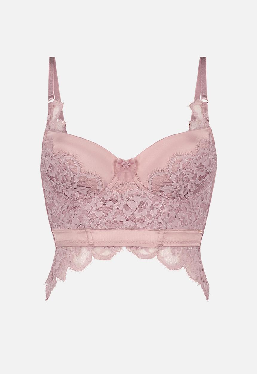 Hunkemoller - Heather padded demi ll - elderberry