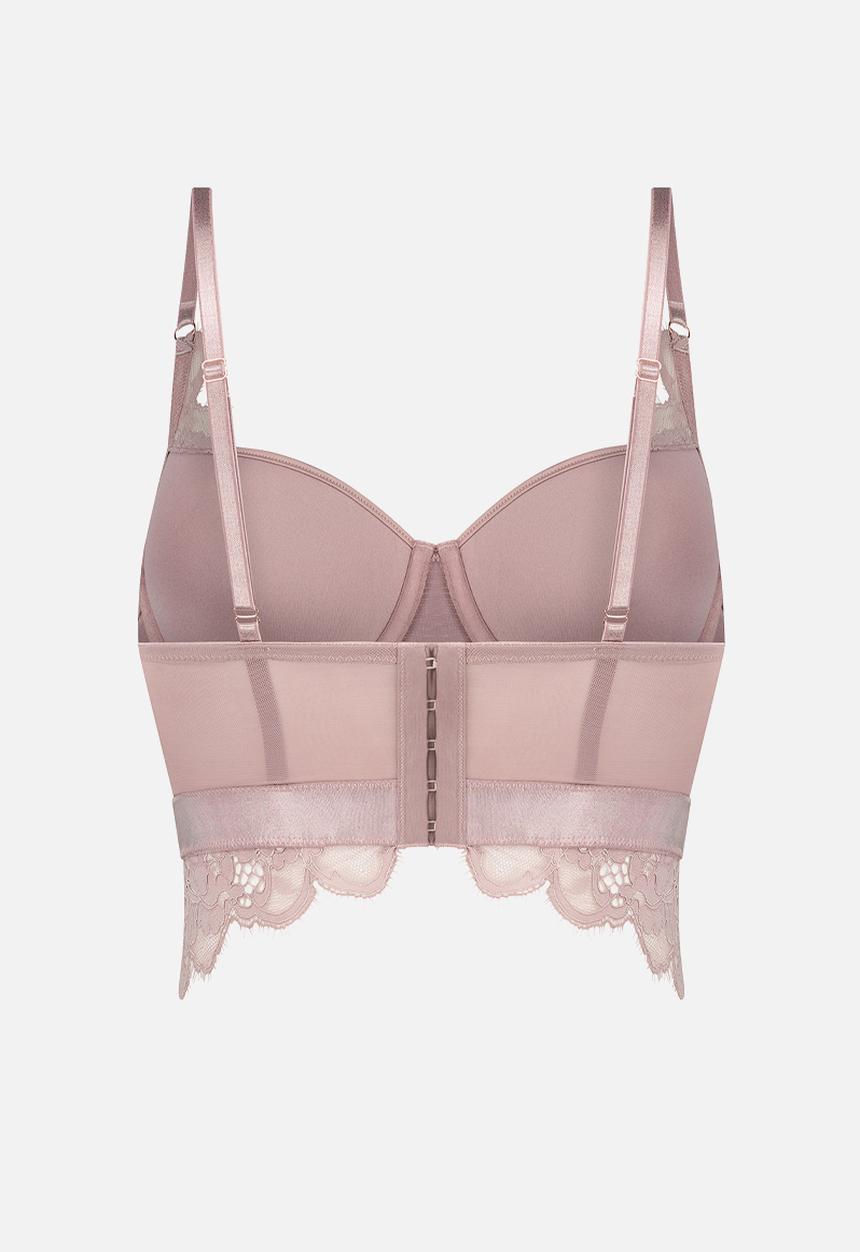 Hunkemoller - Heather padded demi ll - elderberry