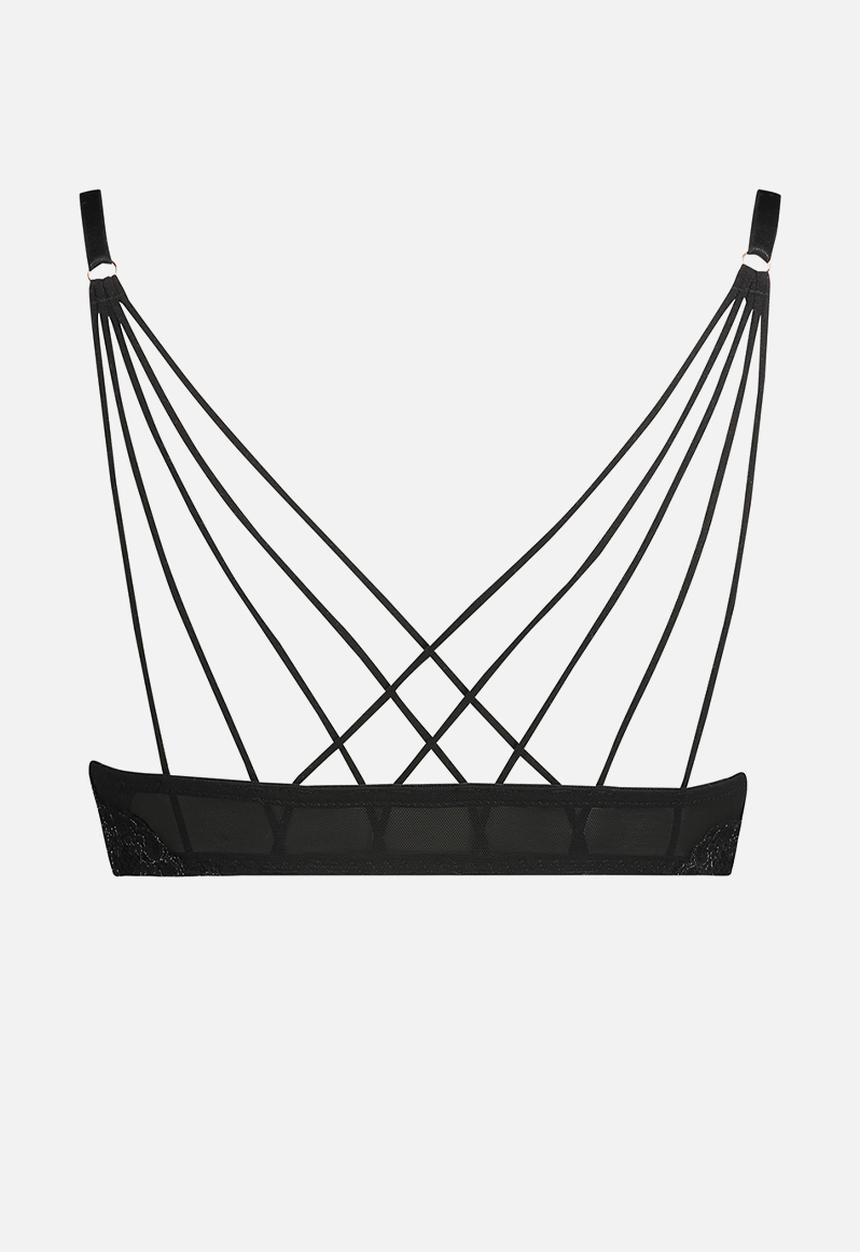 Hunkemoller - Arabella push up - plunge bra - caviar