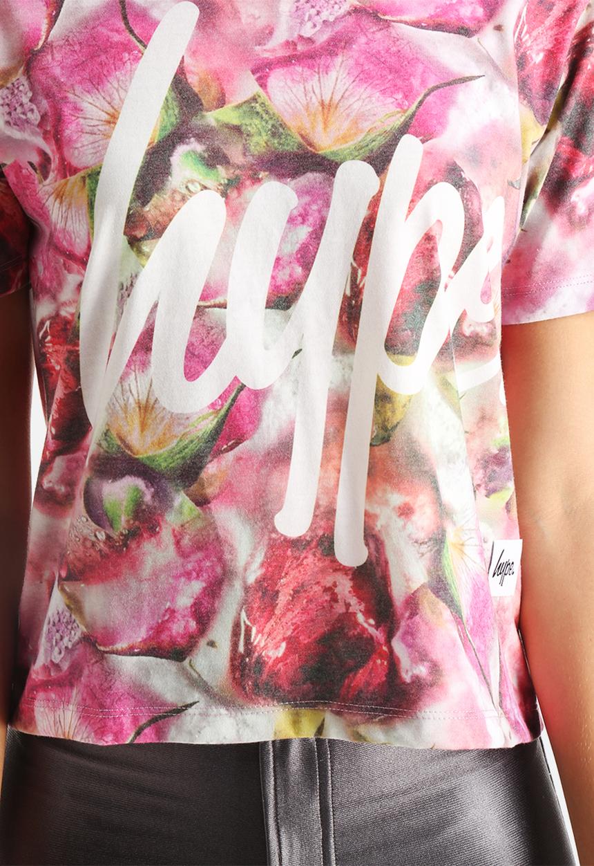 Hype - Frozen Flower Crop T-Shirt