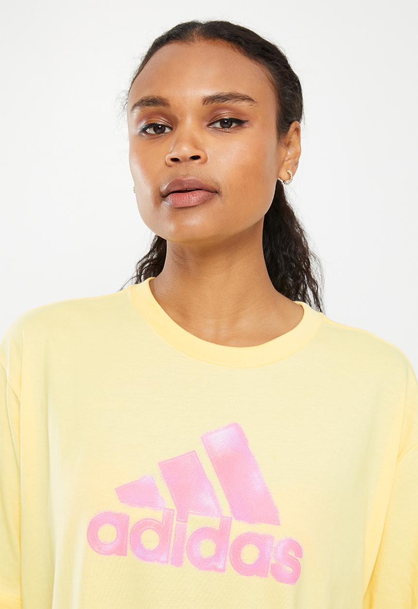 adidas Performance - W 2tn g os tee - almost yellow
