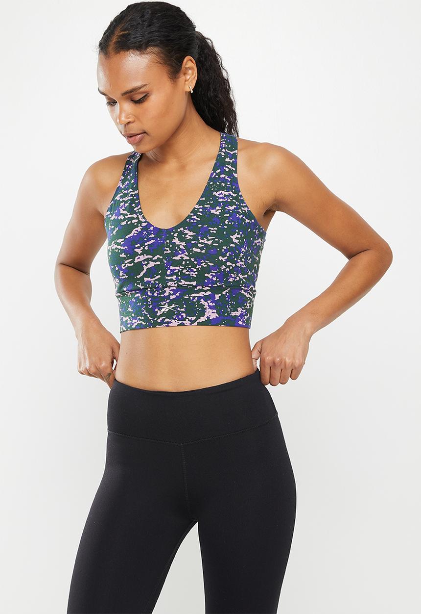 Reebok - Mod safari cotton bralette - forest green