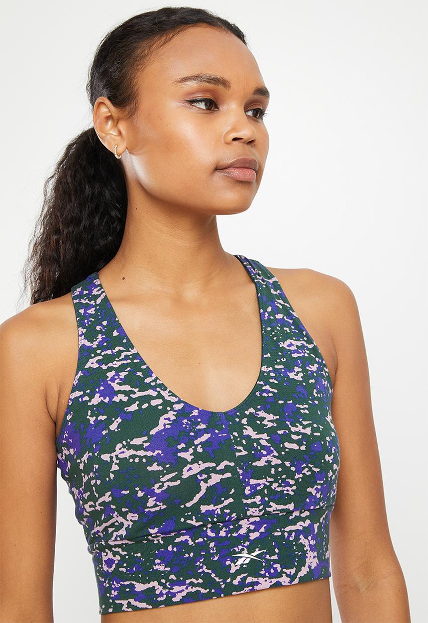 Reebok - Mod safari cotton bralette - forest green