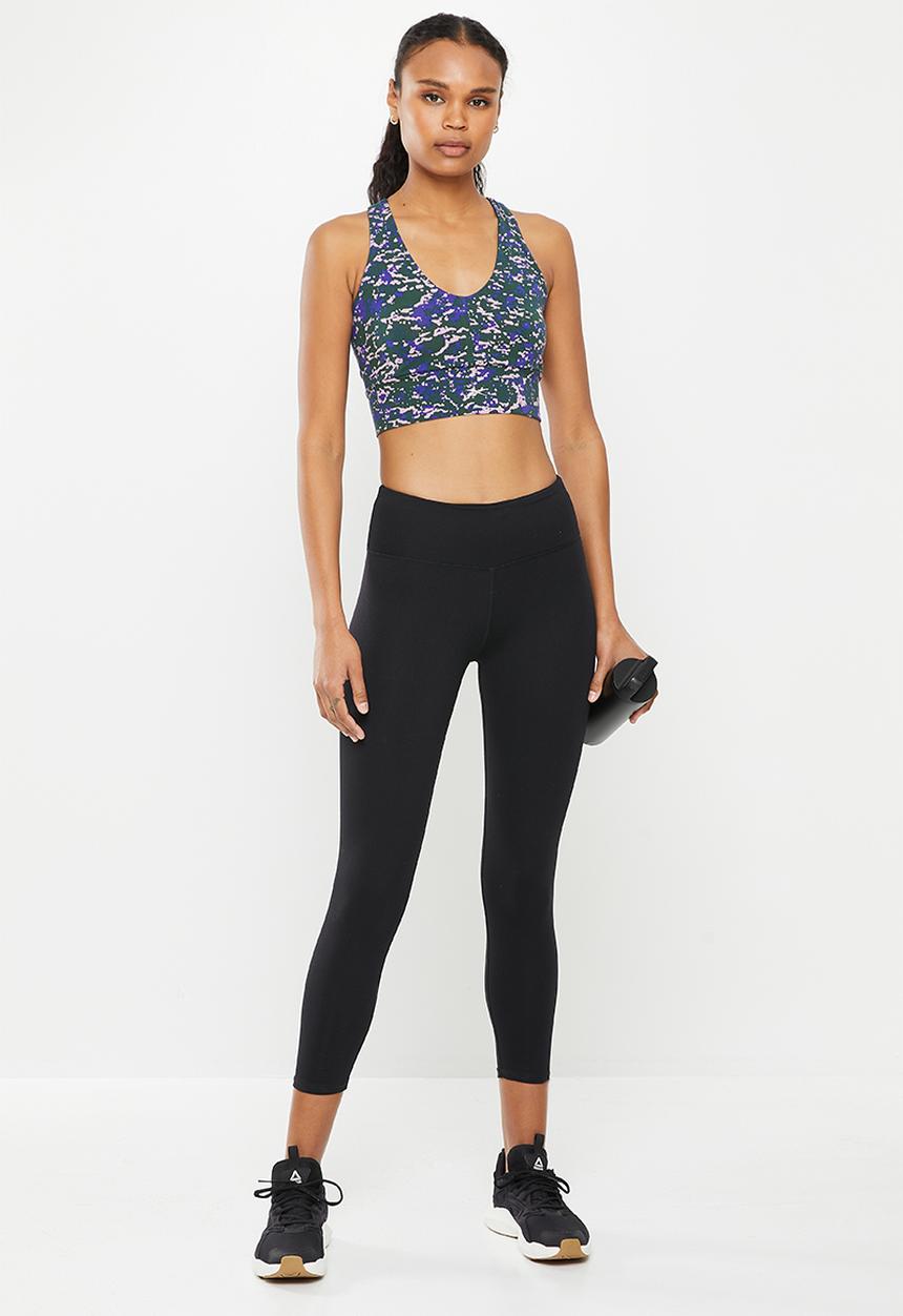 Reebok - Mod safari cotton bralette - forest green