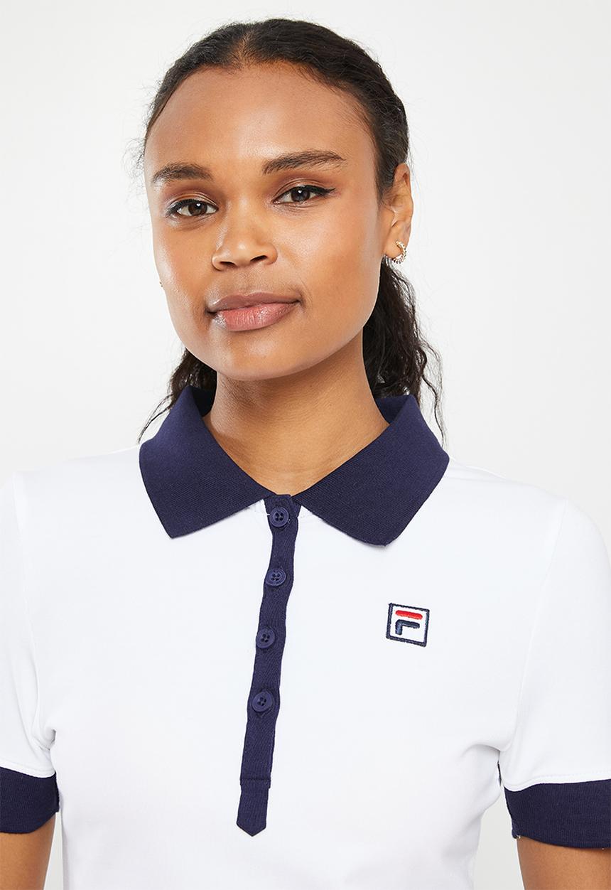 FILA - Fila heritage crop golfer - white & peacoat