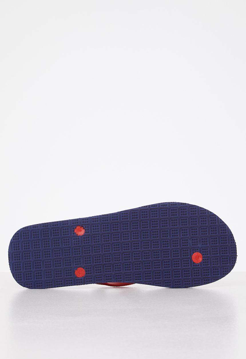 Aca Joe - Aj logo flip-flop - red