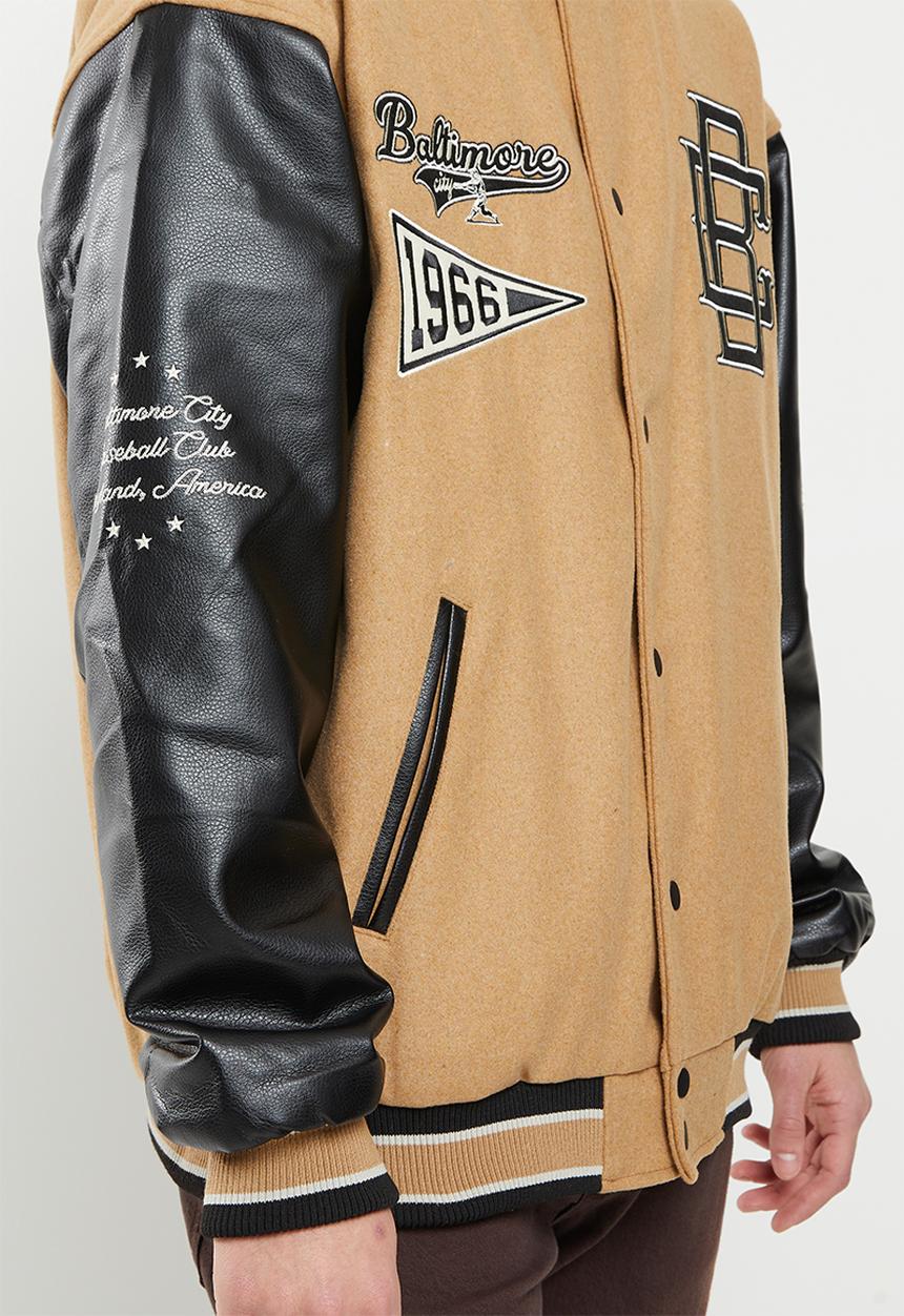 Factorie - Varsity jacket - biscuit & baltimore city