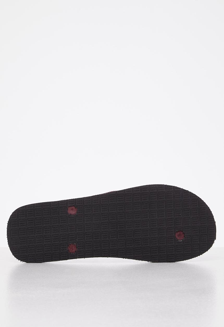 Aca Joe - Aj logo flip-flop - burgundy