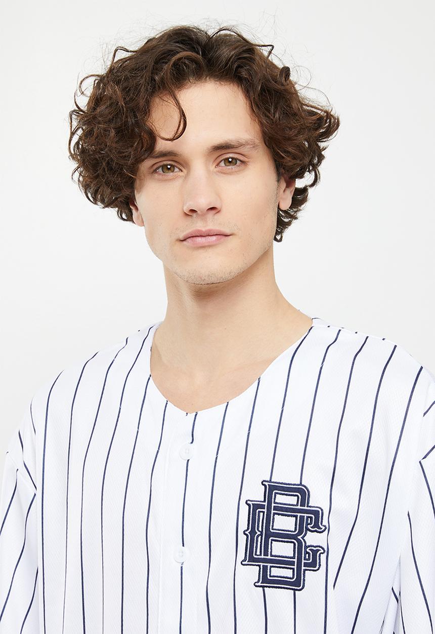 Factorie - Baseball shirt - white & navy