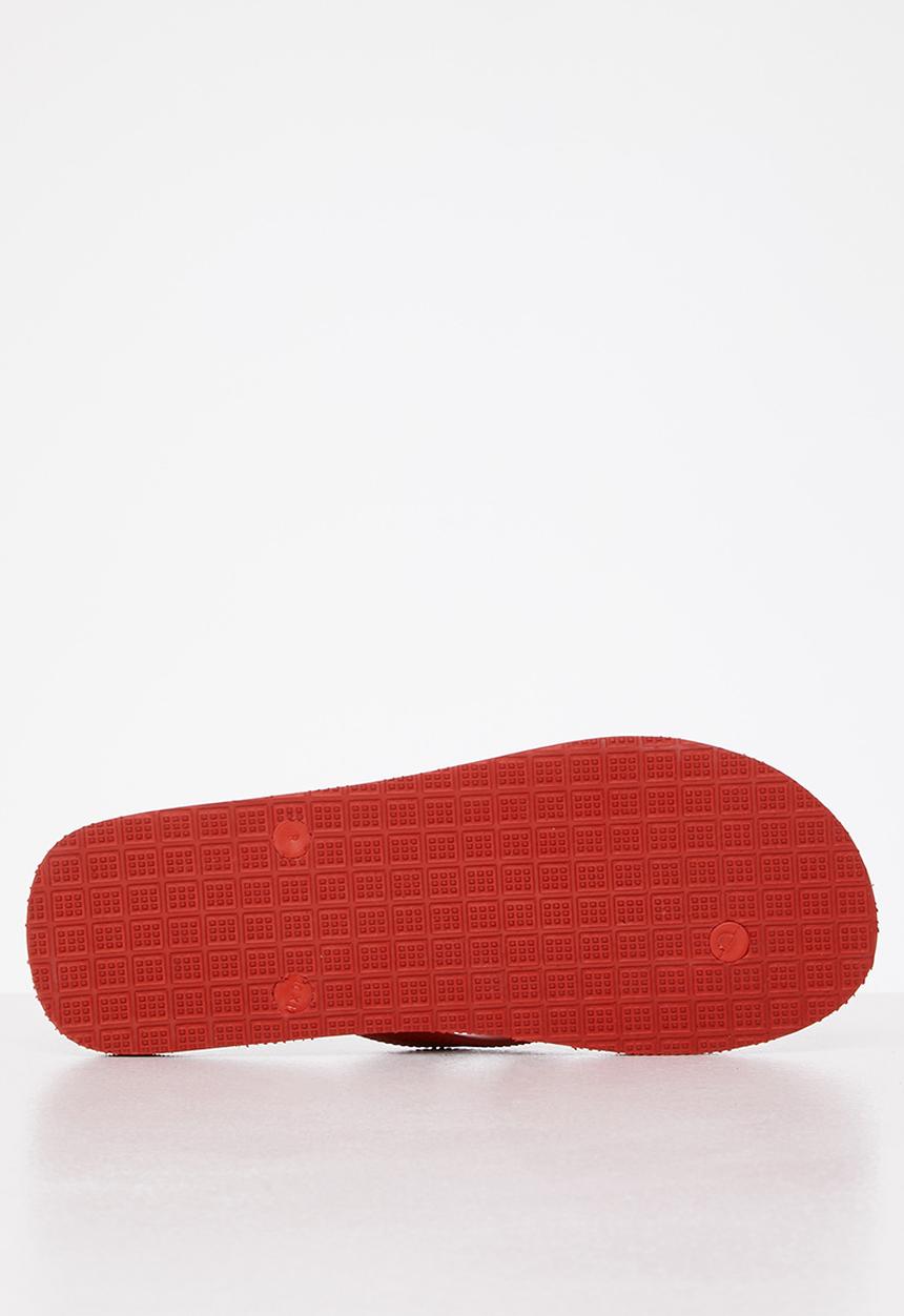 Aca Joe - Aj logo flip-flop - navy & red