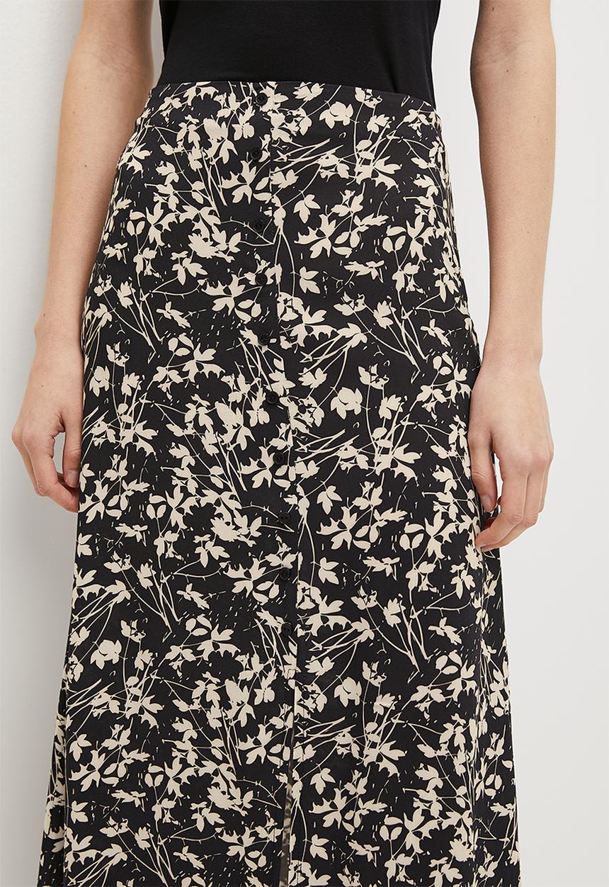 Superbalist - Button down midi - black based spring ditsy