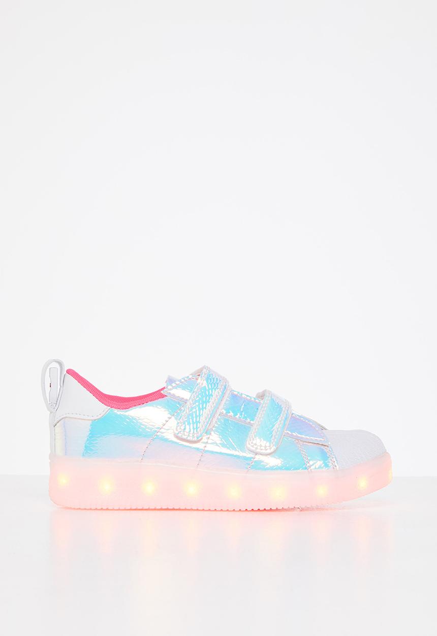 Rebel Republic - Metallic light up sneaker - silver