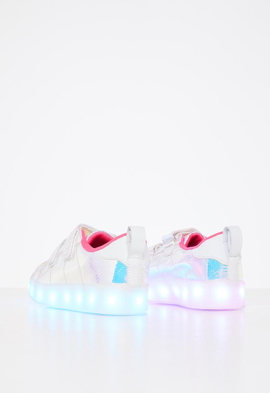 Rebel Republic - Metallic light up sneaker - silver