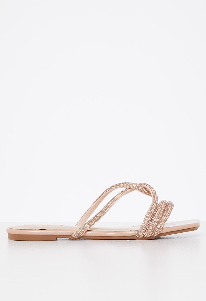 Plum - Diaz square toe sandal - neutral