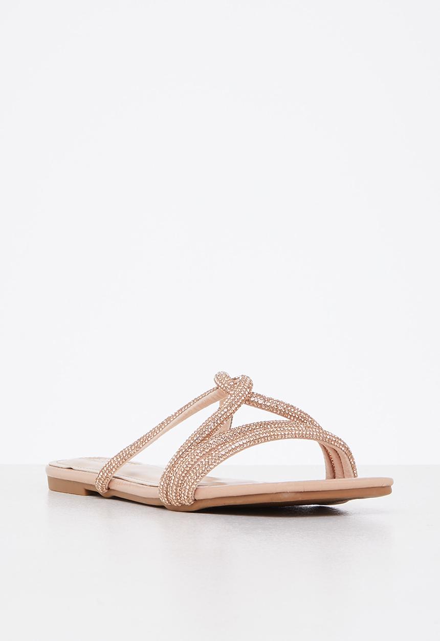 Plum - Diaz square toe sandal - neutral