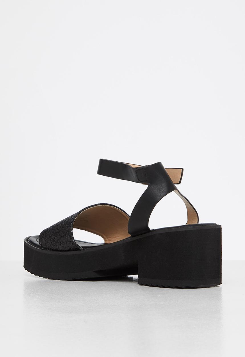 Miss Black - Grunge2 block heel -  black