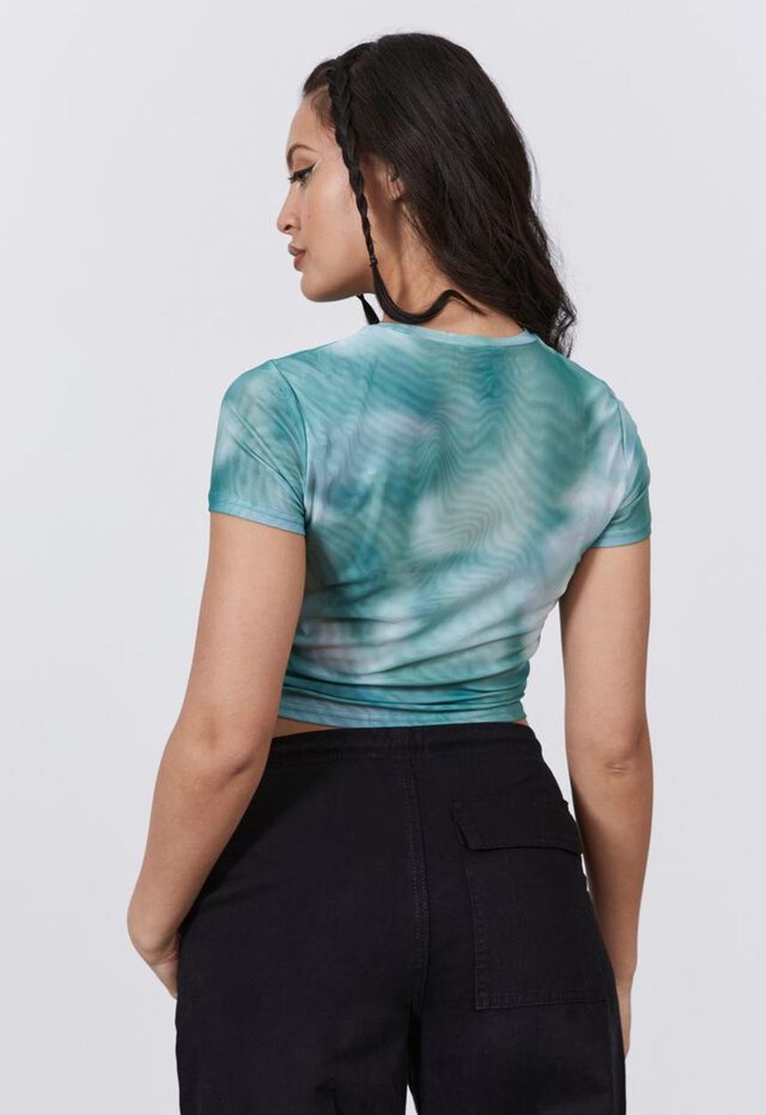 Factorie - Mesh crew neck short sleeve - clydescope mercury