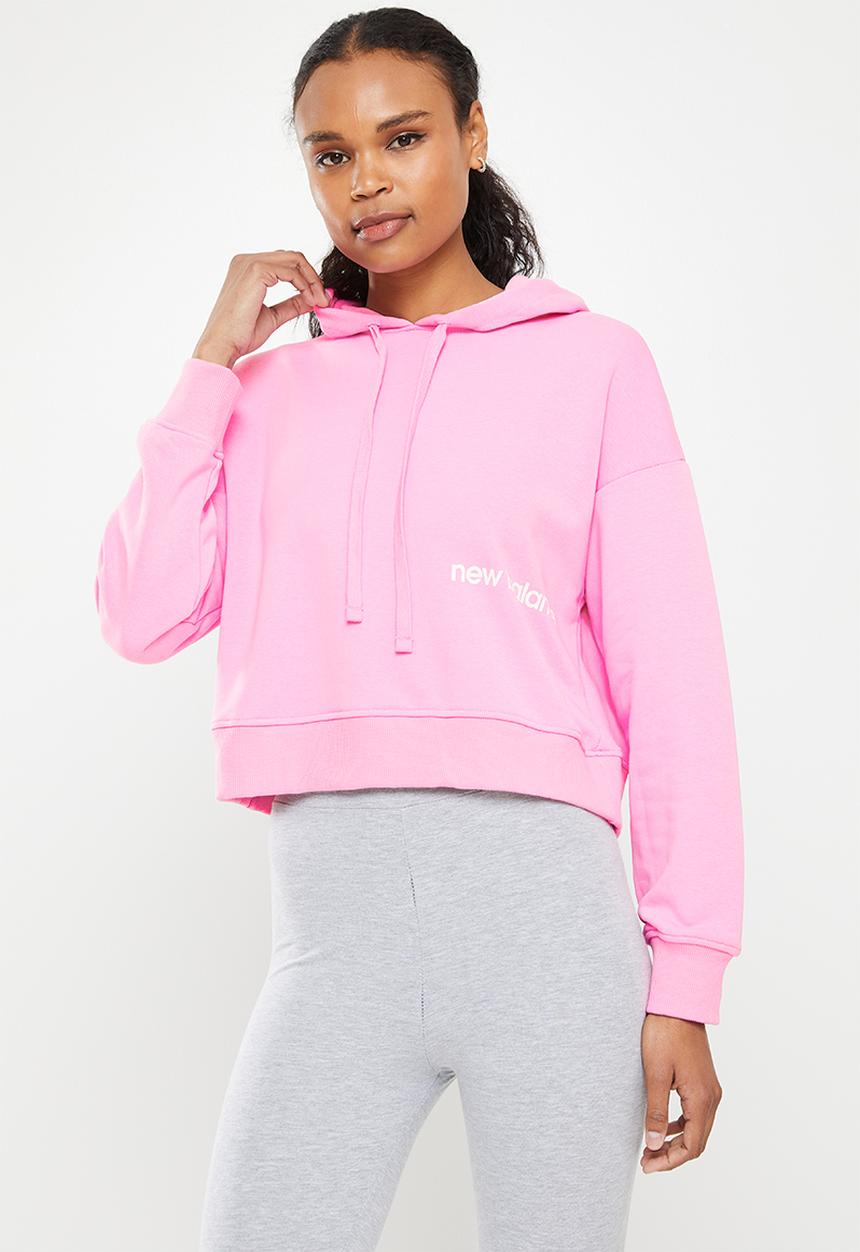 New Balance  - Nb essentials magnify fleece hoodie - orbit pink