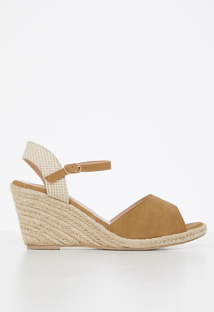 Butterfly Feet - Robyn 1 espadrille wedge heel - tan